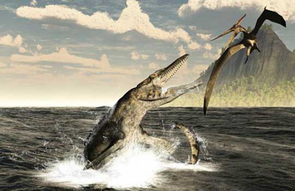 В Антарктике поймали гигантского мозазавра
