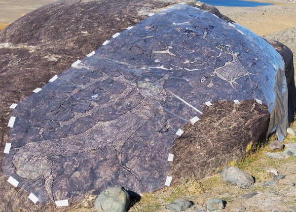 Необычайно крупный петроглиф обнаружили археологи на Алтае