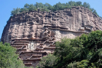 Скальный храмовый комплекс Майцзишань