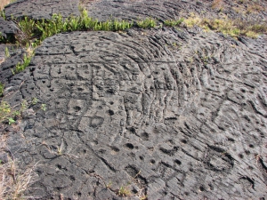 Петроглифы Пахоа (парк Kaloko-Honokohau)