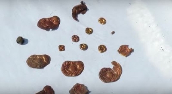 В кургане нашли 30 золотых изделий